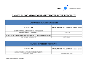 canoni di locazione o di affitto versati e percepiti