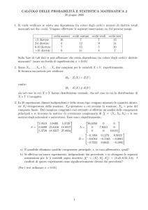 CALCOLO DELLE PROBABILIT`A E STATISTICA MATEMATICA 2
