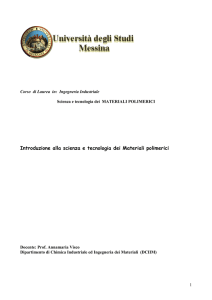 Introduzione alla scienza e tecnologia dei Materiali polimerici