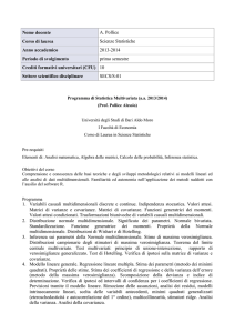 Statistica Multivariata