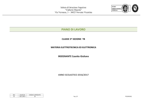 PIANO DI LAVORO - istituto MASOTTO