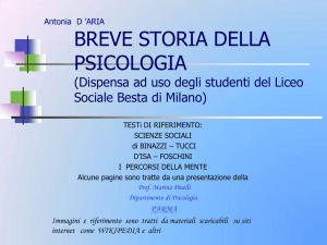 D`ARIA INTRODUZIONE ALLA PSICOLOGIA