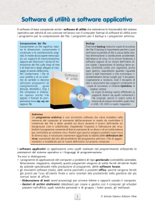 Software di utilità e software applicativo