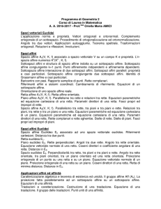 Geometria 2 - Dipartimento di Matematica