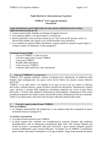 informazioni per il paziente TOBRAL * 0,3% unguento