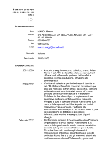 formato europeo per il curriculum vitae