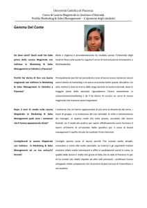 Gemma Del Conte - Università Cattolica del Sacro Cuore