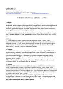 MALATTIE AUTOIMMUNI - Dr.ssa Chiara Noli