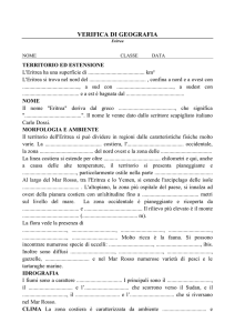 Verifica di Geografia sull`Eritrea