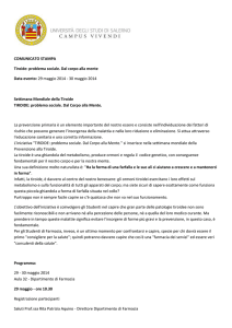 COMUNICATO STAMPA Tiroide: problema sociale. Dal