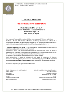 The Medical School Easter Show - Scuola di Medicina e Chirurgia