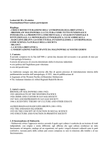 CRISI E RISTRUTTURAZIONE DELL`ANTROPOGOLOGIA