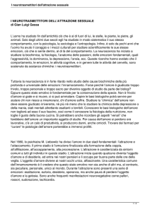 I neurotrasmettitori dell`attrazione sessuale
