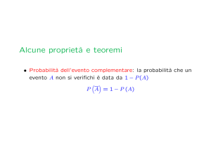 Alcune proprietà e teoremi