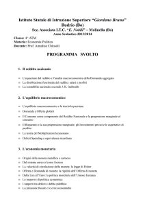 PROGRAMMA SVOLTO
