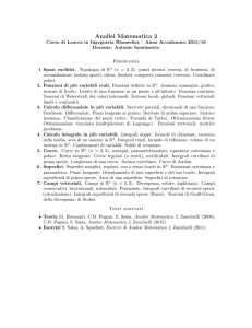 Analisi Matematica 2