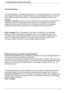 Proximity Marketing e Bluetooth Advertising