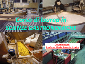 Diapositiva 1 - Dipartimento di Scienze Agrarie, degli Alimenti e dell