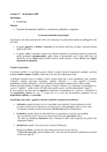 024 -Lezione 17 il participio