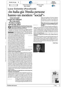 (Facebook) «In Italia già 70mila persone hanno un