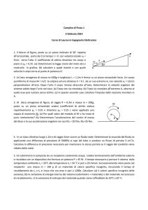 Compito di Fisica 1 5 febbraio 2014 Corso di Laurea in Ingegneria