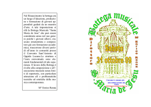 Programma - Bottega Musicale S. Maria de Jesu