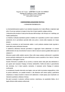 chemioembolizzazione epatica - consenso informato