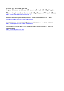 SITOGRAFIA DI BIOLOGIA VEGETALE