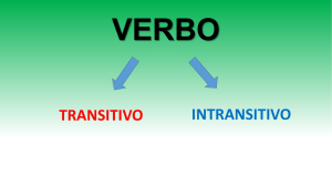 TRANSITIVO INTRANSITIVO