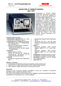 Misuratore di corrente dispersa Mod. 9309