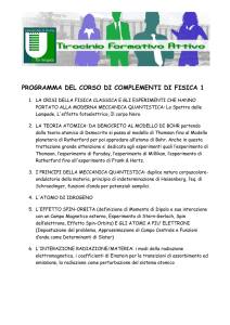programma del corso di complementi di fisica 1