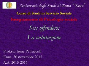Sex offenders: La valutazione