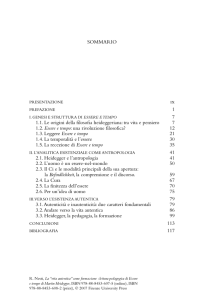 SOMMARIO ix 1 7 1.1. Le origini della filosofia heideggeriana: tra