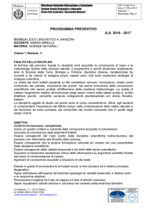 5 A - Nardo - Scienze Naturali