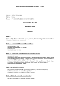 programma storia 3^b