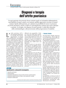Diagnosi e terapia dell`artrite psoriasica