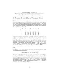gruppo di esercizi 8 - 140604 - Dipartimento di Ingegneria dell