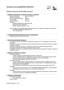Scheda di sicurezzaACIDO ACRILICO