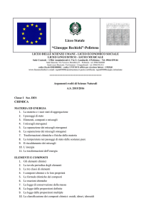 I DES (Scienze Naturali) - Liceo Rechichi – Polistena