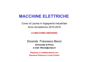 MACCHINE ELETTRICHE - Università degli studi di Pavia