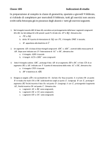 Indicazioni di studio di geometria