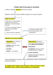 L`Italia nella Prima guerra mondiale