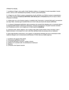 I PRINCIPI DI HEGEL: