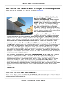 Arte e musei, apre a Roma il Maxxi all`insegna dell