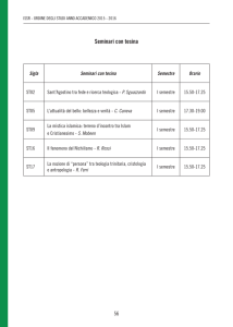 Seminari con tesina