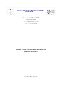 Lingua e letteratura italiana
