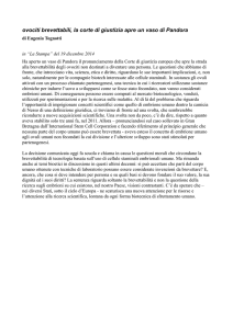 La Corte di giustizia apre una vaso di Pandora