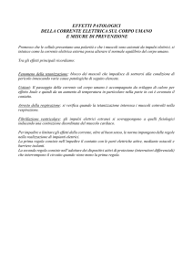 effetti patologici della corrente elettrica sul corpo umano