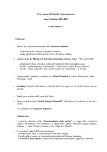 Programma di Filosofia Contemporanea Anno Scolastico 2013