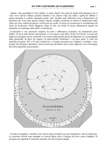 KIT PER COSTRUIRE UN PLANISFERO Quante volte, guardando il